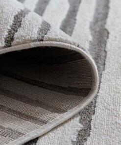 Tapis scandinave - Ridge Lin crème - close up