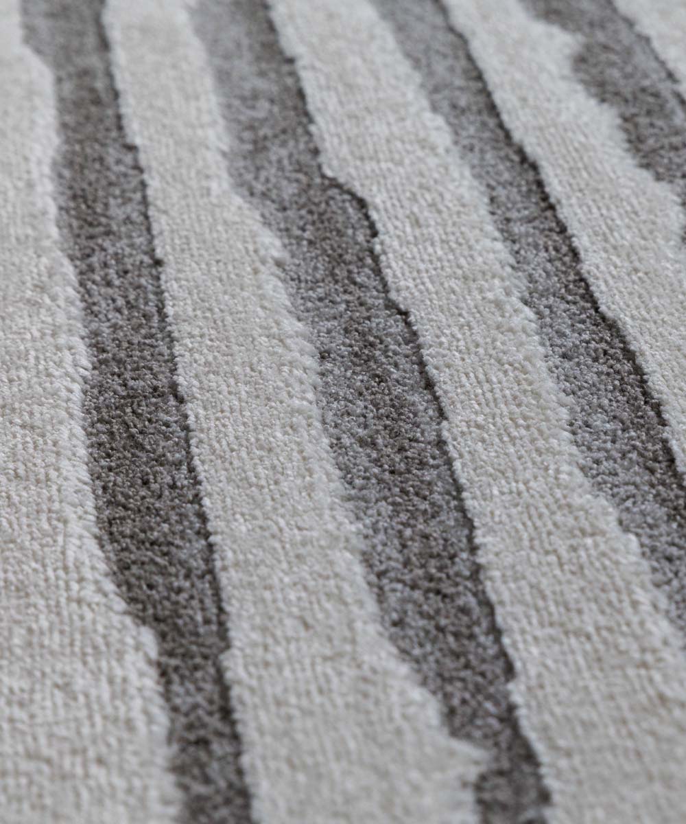 Tapis scandinave - Ridge Lin crème - close up Tapis scandinave - Ridge Lin crème - close up