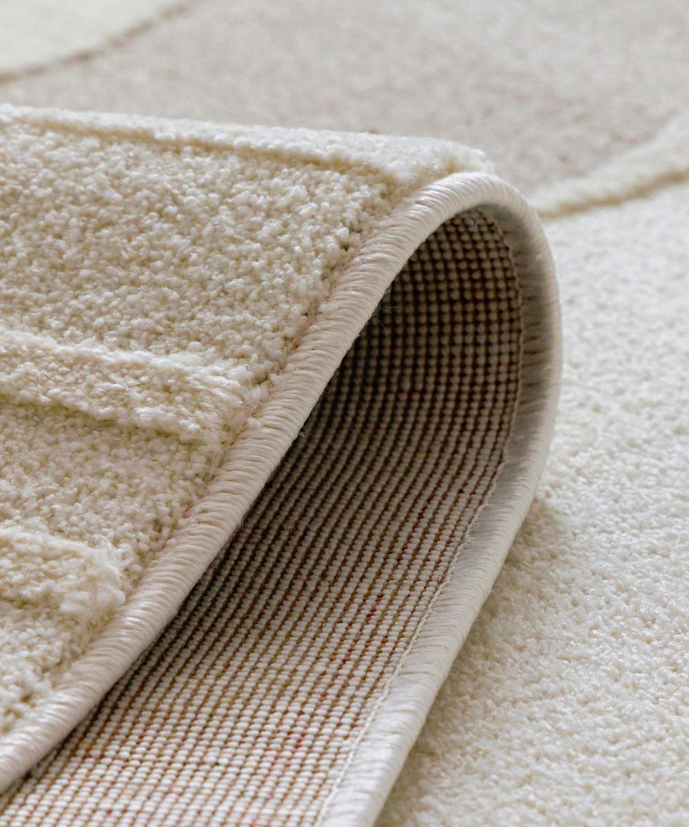 Tapis scandinave - Ridge Nari crème/beige - close up Tapis scandinave - Ridge Nari crème/beige - close up
