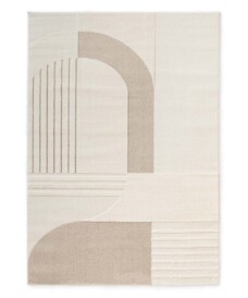 Tapis scandinave - Ridge Nari crème/beige - overzicht, thumbnail