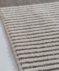Tapis scandinave - Ridge Sora crème/gris - close up