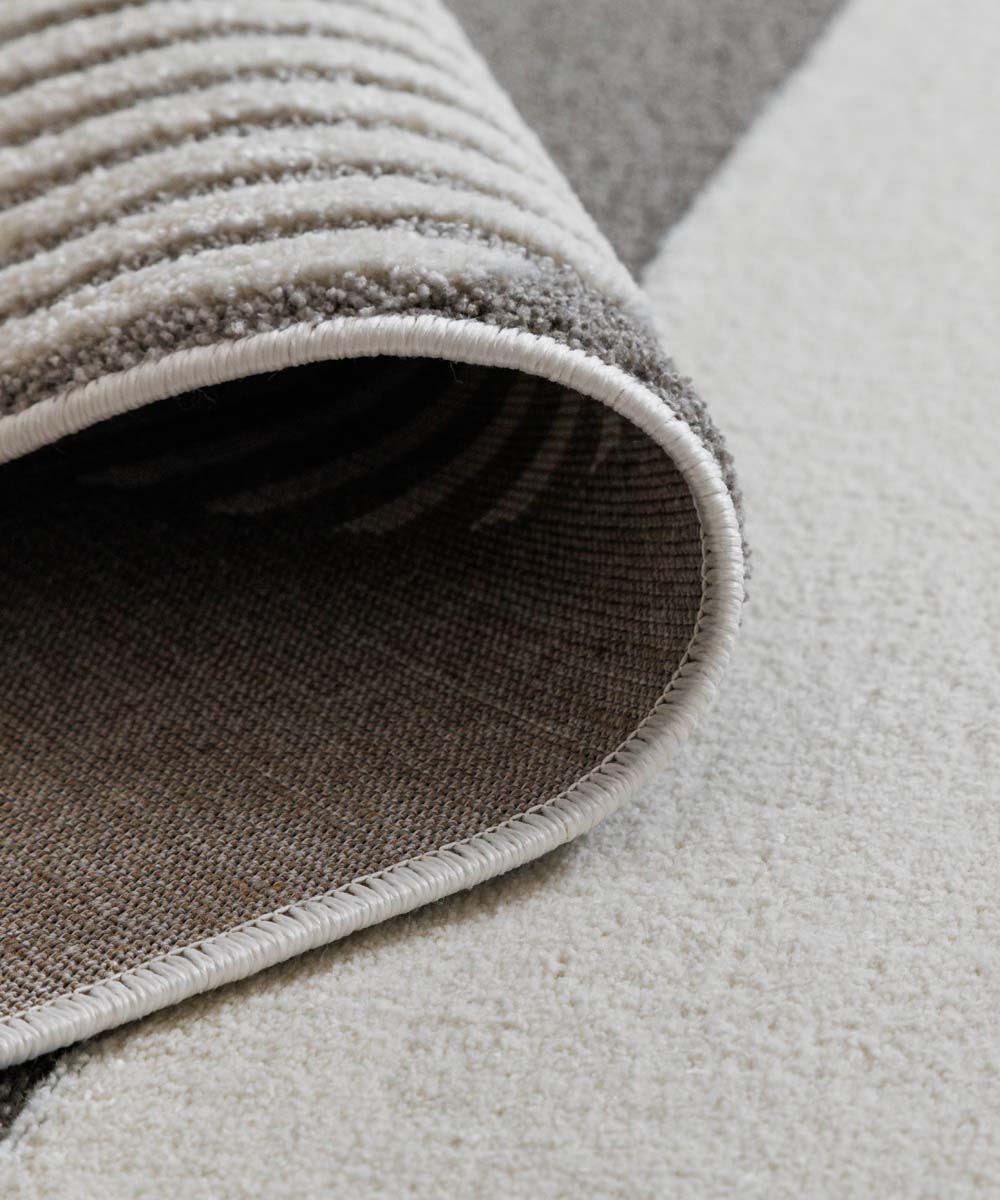 Tapis scandinave - Ridge Sora crème/beige - close up Tapis scandinave - Ridge Sora crème/beige - close up