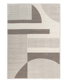 Tapis scandinave - Ridge Sora crème/gris - overzicht, thumbnail