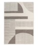 Tapis scandinave - Ridge Sora crème/gris - overzicht, thumbnail