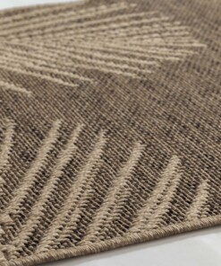 Tapis de balcon aspect jute - Cana Palma beige - close up, thumbnail