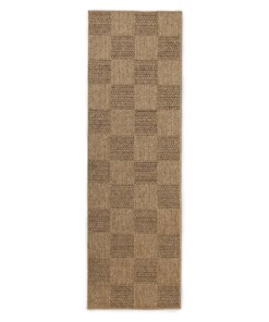 Tapis de balcon aspect jute - Cana Quadro beige - overzicht