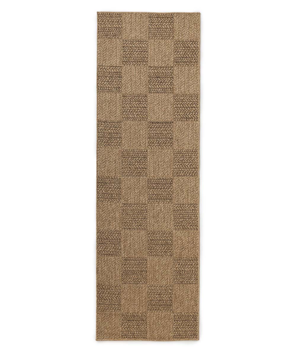 Tapis de balcon aspect jute - Cana Quadro beige - overzicht Tapis de balcon aspect jute - Cana Quadro beige - overzicht