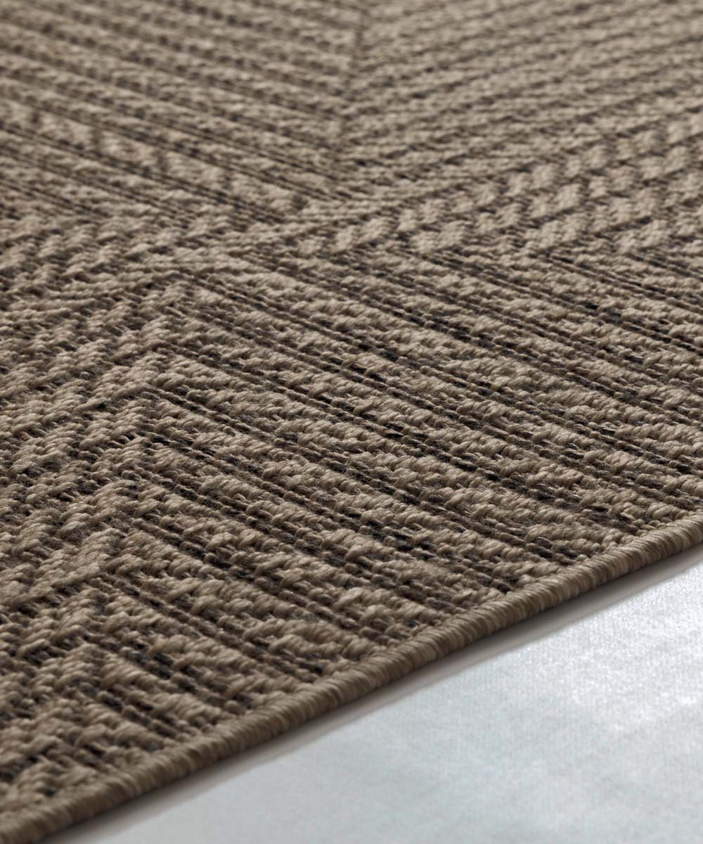 Tapis de balcon aspect jute - Cana Riva beige - close up Tapis de balcon aspect jute - Cana Riva beige - close up