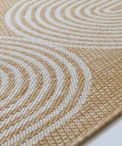 Tapis de balcon jute - Serenity beige/crème - close up