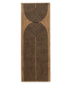 Tapis de balcon jute - Serenity beige/noir - overzicht
