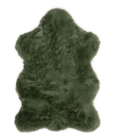 Tapis enfant mouton moelleux - Fluffy vert olive - overzicht, thumbnail