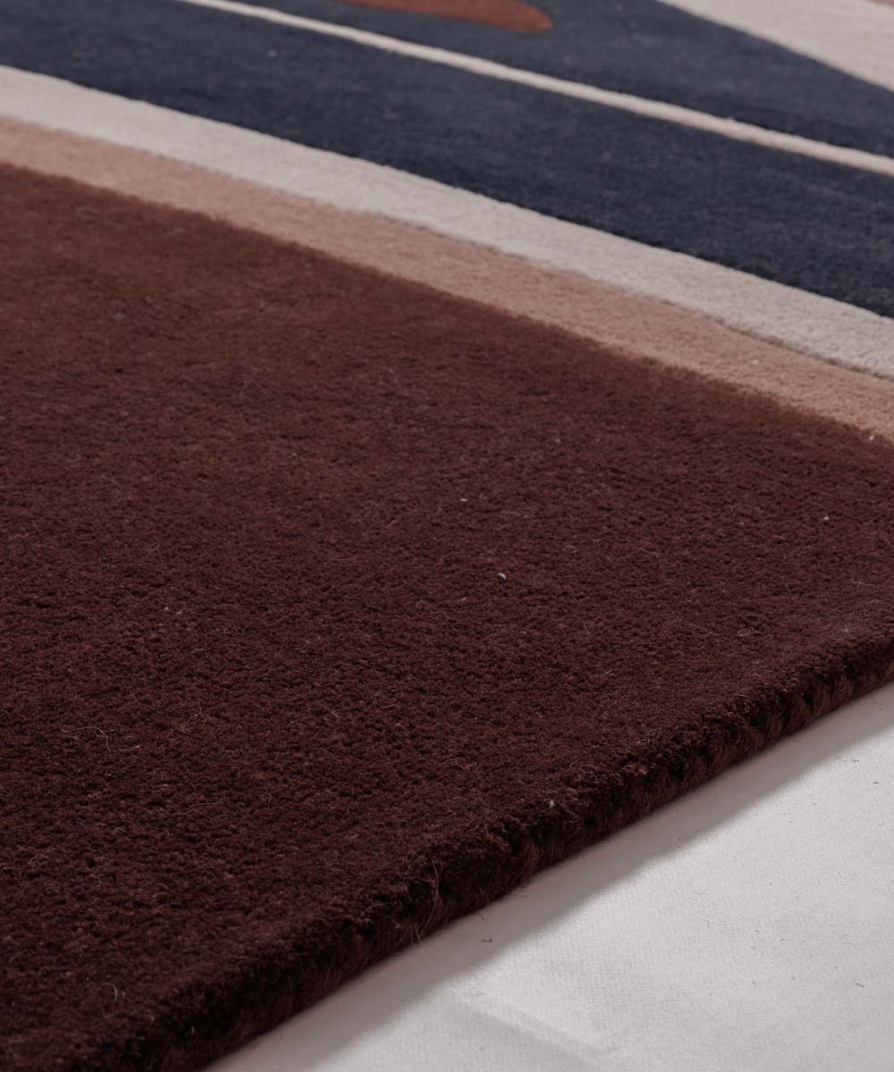 Tapis moderne - Skulptur Canyon rouge/bleu - close up Tapis moderne - Skulptur Canyon rouge/bleu - close up