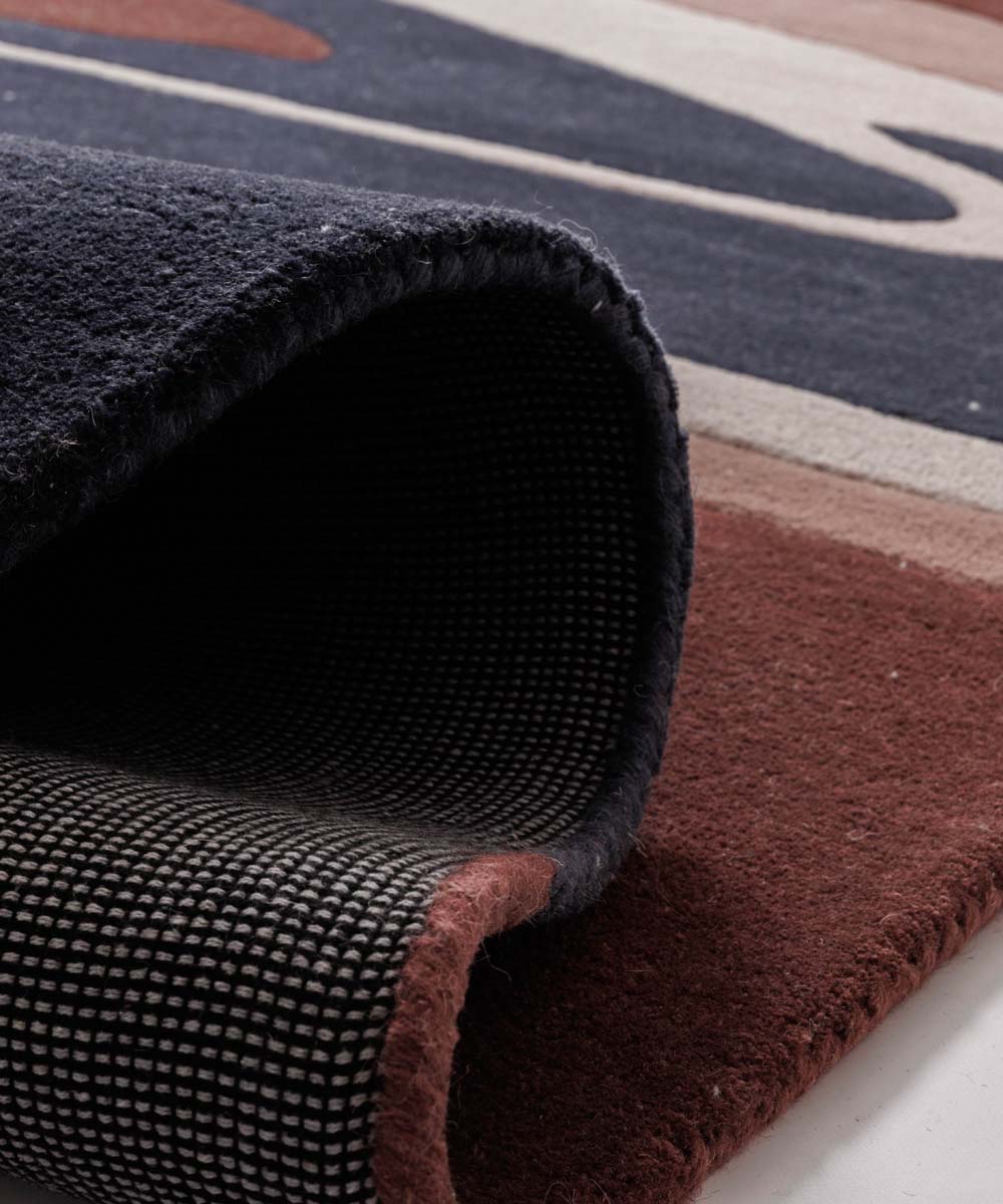 Tapis moderne - Skulptur Canyon rouge/bleu - close up Tapis moderne - Skulptur Canyon rouge/bleu - close up