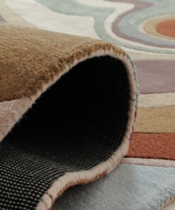 Tapis moderne - Skulptur Flow multicolore - close up