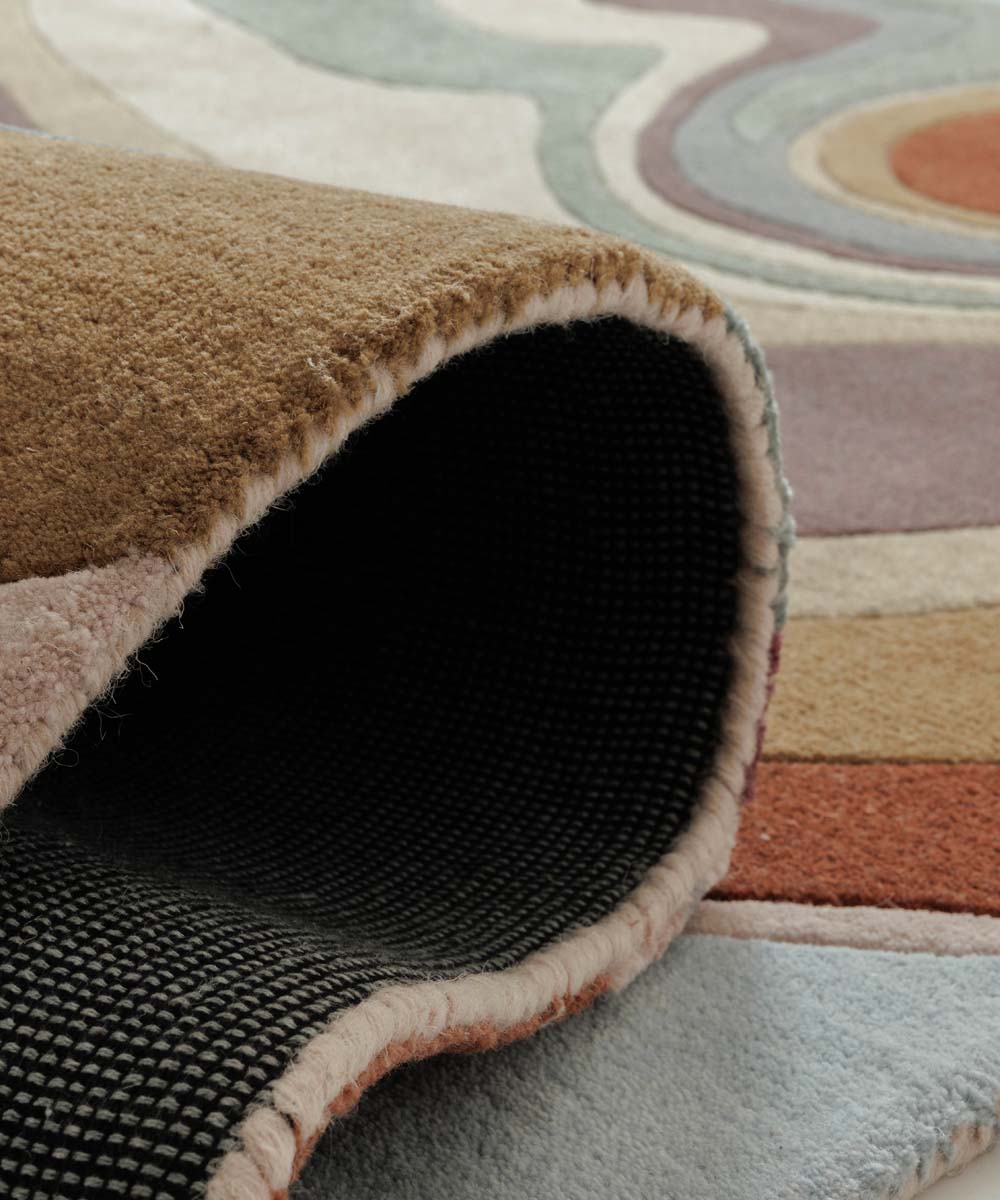 Tapis moderne - Skulptur Flow multicolore - close up Tapis moderne - Skulptur Flow multicolore - close up