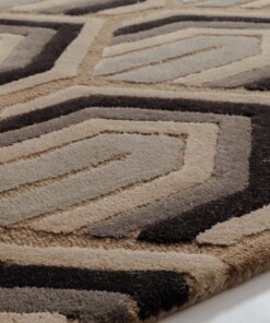 Tapis moderne - Skulptur ocre - close up, thumbnail Tapis moderne - Skulptur ocre - close up, thumbnail