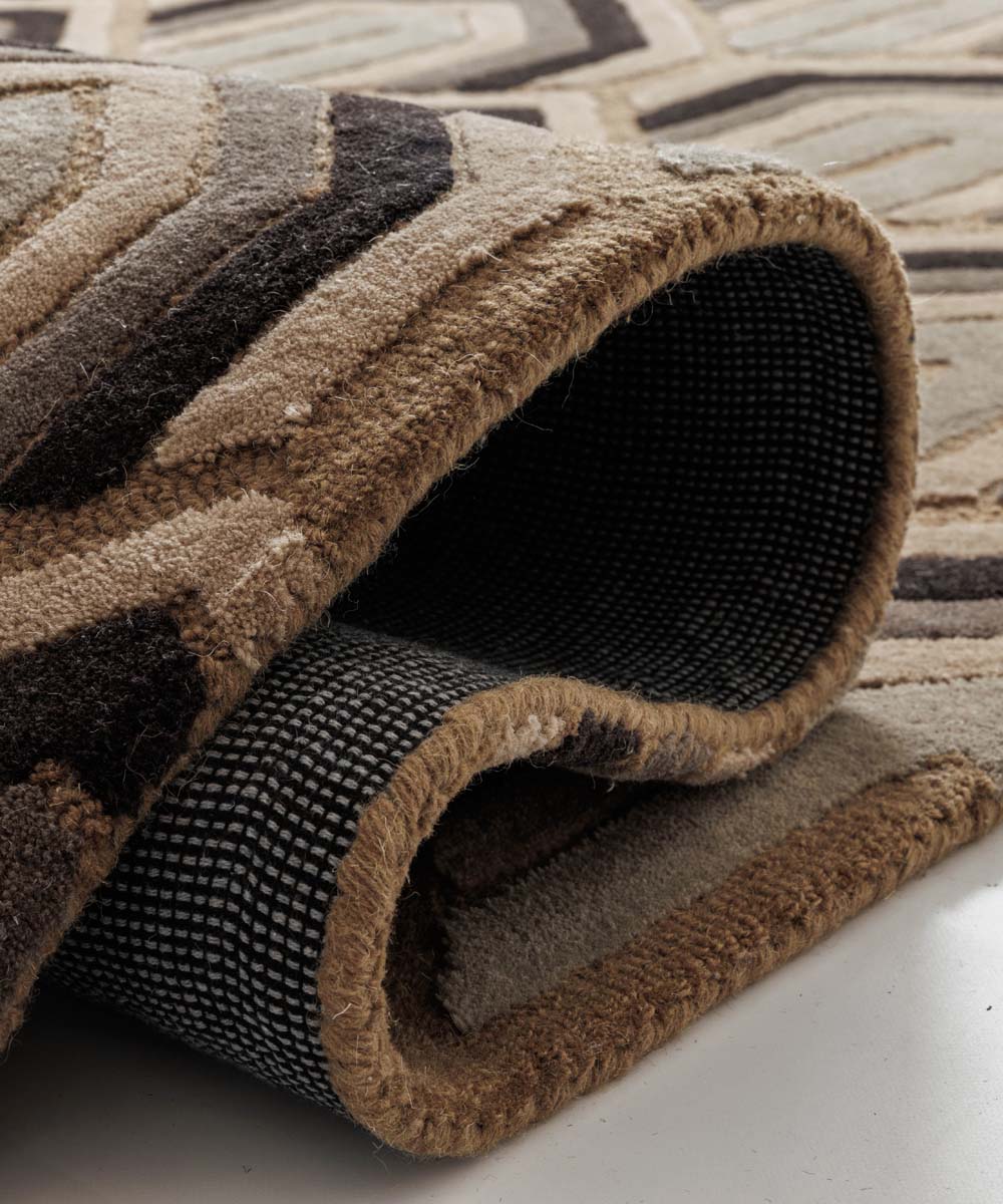 Tapis moderne - Skulptur ocre - close up Tapis moderne - Skulptur ocre - close up