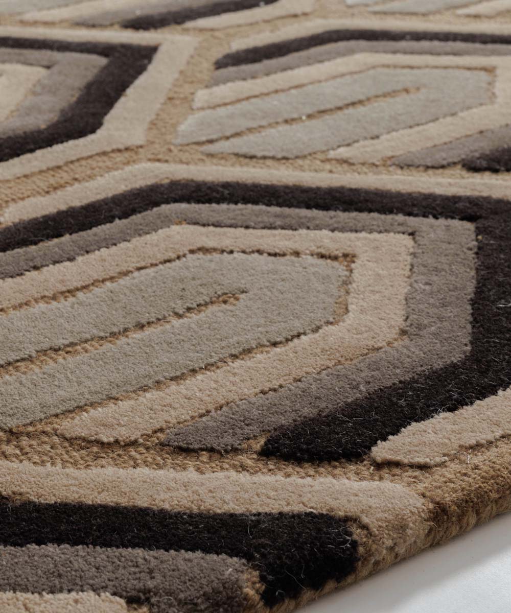 Tapis moderne - Skulptur ocre - close up Tapis moderne - Skulptur ocre - close up