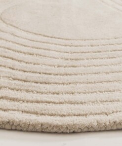 Tapis design organique - Balans Flow ivoire - close up, thumbnail Tapis design organique - Balans Flow ivoire - close up, thumbnail