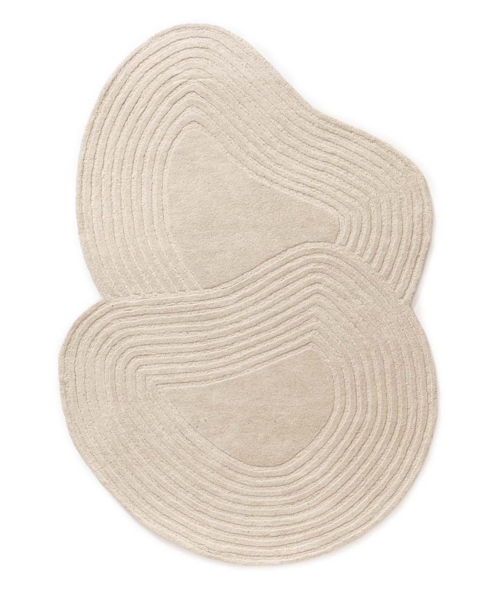 Tapis design organique - Balans Flow ivoire - overzicht Tapis design organique - Balans Flow ivoire - overzicht