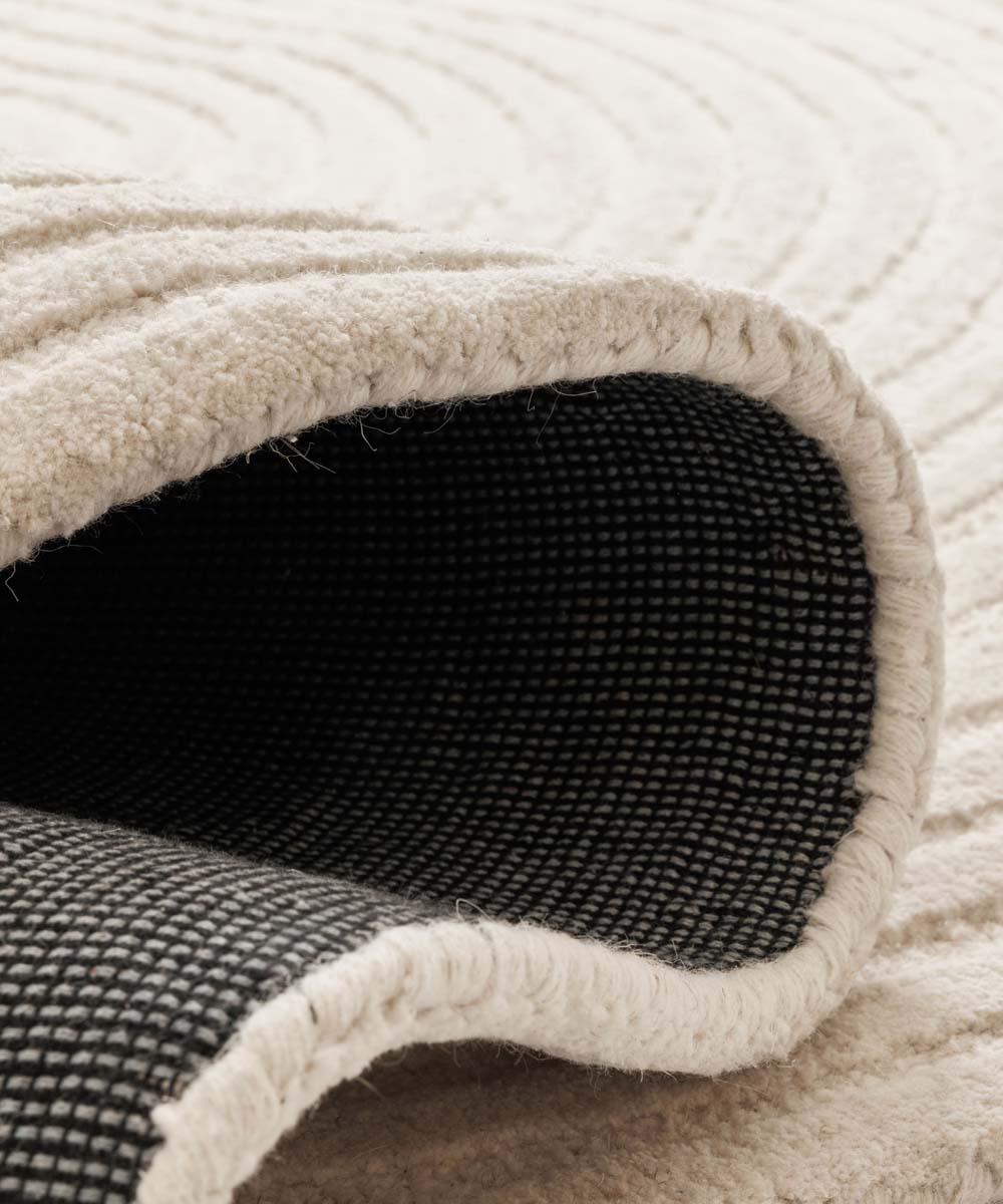 Tapis design organique - Balans Infinity ivoire - close up Tapis design organique - Balans Infinity ivoire - close up