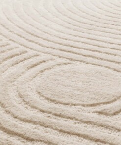 Tapis design organique - Balans Infinity ivoire - close up