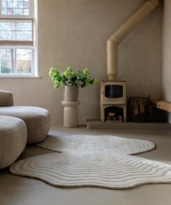 Tapis design organique - Balans Oyster ivoire - sfeer