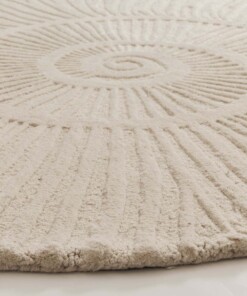 Tapis design organique - Balans Shell ivoire - close up, thumbnail Tapis design organique - Balans Shell ivoire - close up, thumbnail