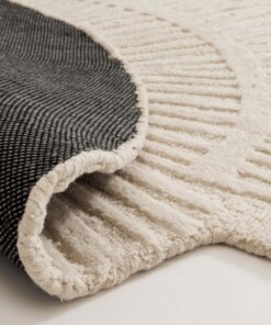 Tapis design organique - Balans Shell ivoire - close up, thumbnail Tapis design organique - Balans Shell ivoire - close up, thumbnail