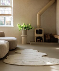 Tapis design organique - Balans Stone ivoire - sfeer