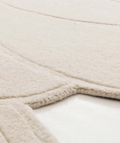 Tapis design organique - Balans Stone ivoire - close up, thumbnail Tapis design organique - Balans Stone ivoire - close up, thumbnail