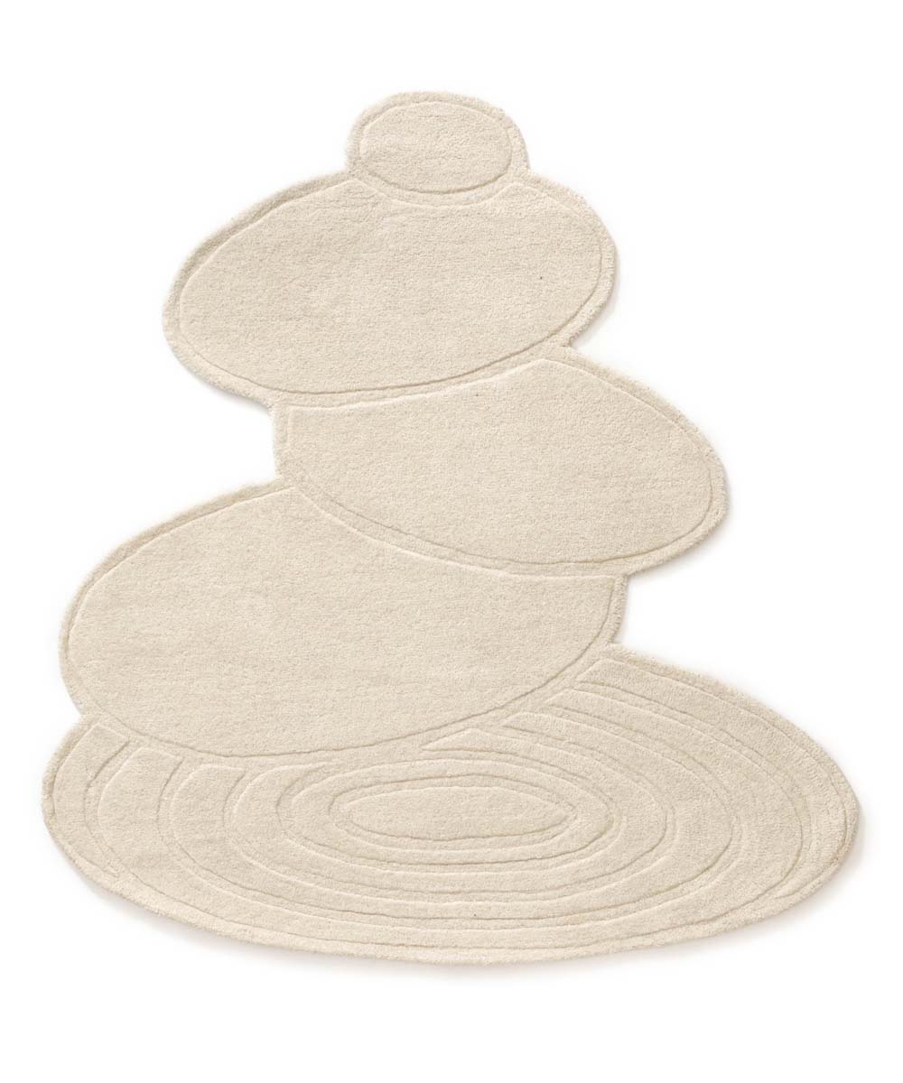 Tapis design organique - Balans Stone ivoire - overzicht Tapis design organique - Balans Stone ivoire - overzicht