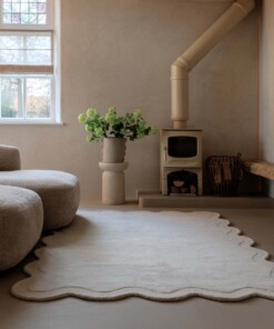 Tapis design organique - Balans Swirl ivoire - sfeer