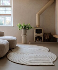 Tapis design organique - Balans Infinity ivoire - sfeer