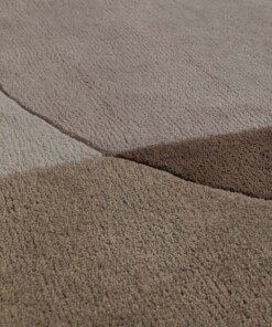 Tapis en laine organique - Dune beige - close up, thumbnail