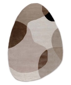 Tapis en laine organique - Dune beige - overzicht, thumbnail