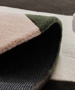 Tapis en laine organique - Dune violet - close up