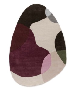 Tapis en laine organique - Dune violet - overzicht Tapis en laine organique - Dune violet - overzicht