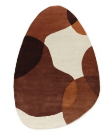 Tapis en laine organique - Dune terre cuite - overzicht, thumbnail