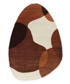 Tapis en laine organique - Dune terre cuite - overzicht