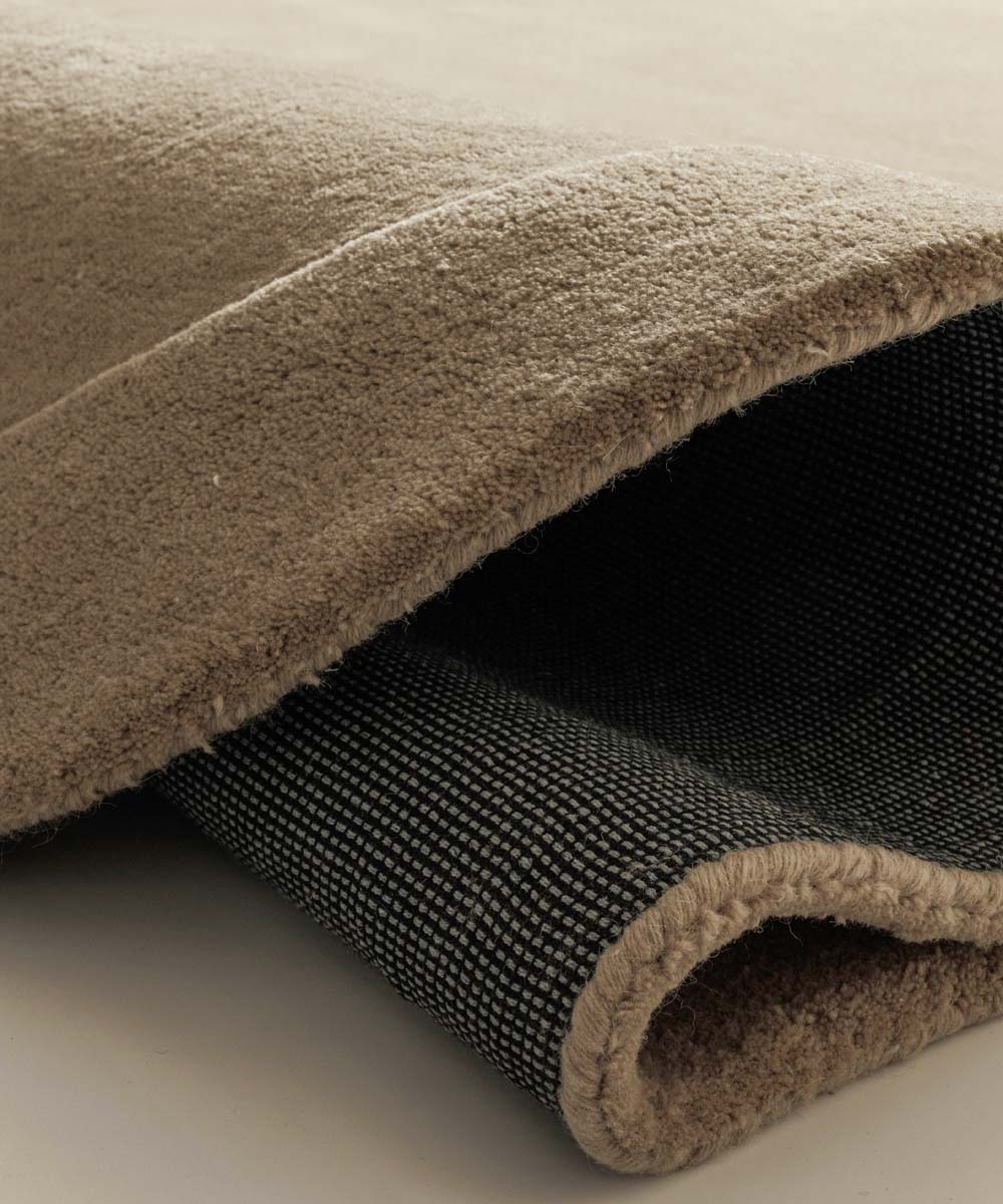 Tapis en laine organique - Flyt beige - close up Tapis en laine organique - Flyt beige - close up