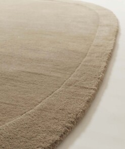Tapis en laine organique - Flyt beige - close up
