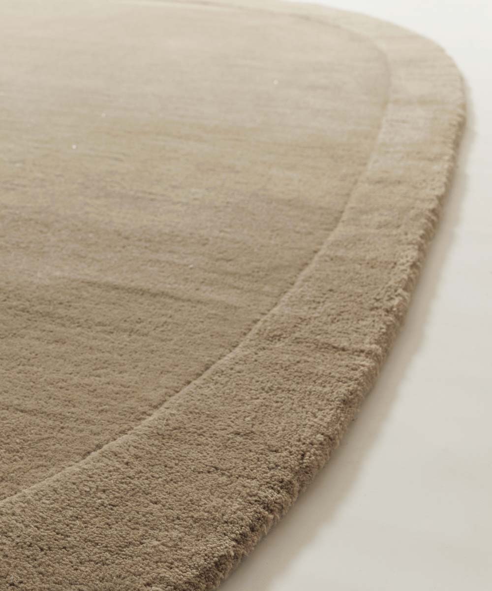 Tapis en laine organique - Flyt beige - close up Tapis en laine organique - Flyt beige - close up