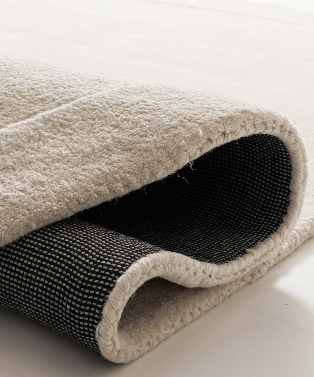Tapis en laine organique - Flyt ivoire - close up Tapis en laine organique - Flyt ivoire - close up