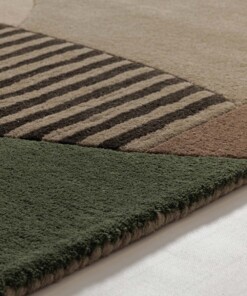 Tapis rétro - Skulptur Eye vert - close up