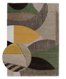 Tapis rétro - Skulptur Eye vert - overzicht, thumbnail