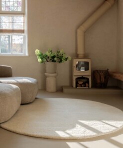 Tapis berbère rond - Nomad ivoire - sfeer