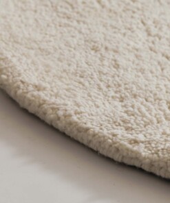 Tapis berbère rond - Nomad ivoire - close up, thumbnail Tapis berbère rond - Nomad ivoire - close up, thumbnail