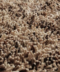 Tapis rond en laine - Aurelia crème/brun - close up, thumbnail Tapis rond en laine - Aurelia crème/brun - close up, thumbnail