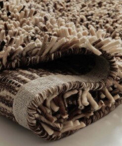 Tapis rond en laine - Aurelia crème/brun - close up, thumbnail Tapis rond en laine - Aurelia crème/brun - close up, thumbnail